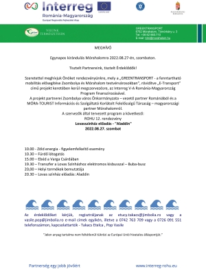 Egynapos kirándulás Mórahalomra 2022.08.27-én, szombaton.