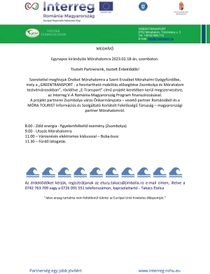 Egynapos kirándulás Mórahalomra 2023.02.18-án, szombaton.