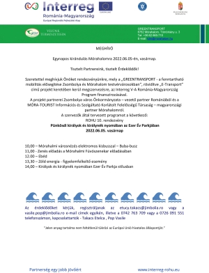 Egynapos kirándulás Mórahalomra 2022.06.05-én, vasárnap.