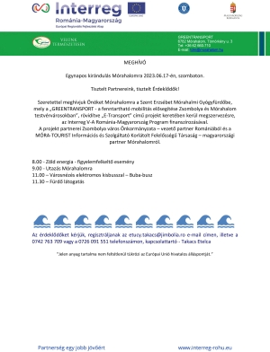 Egynapos kirándulás Mórahalomra 2023.06.17-én, szombaton.