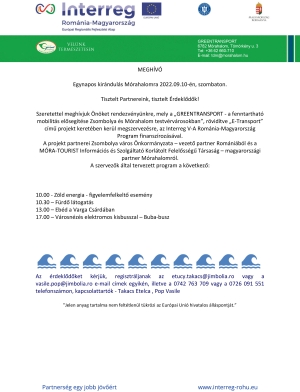 Egynapos kirándulás Mórahalomra 2022.09.10-én, szombaton.